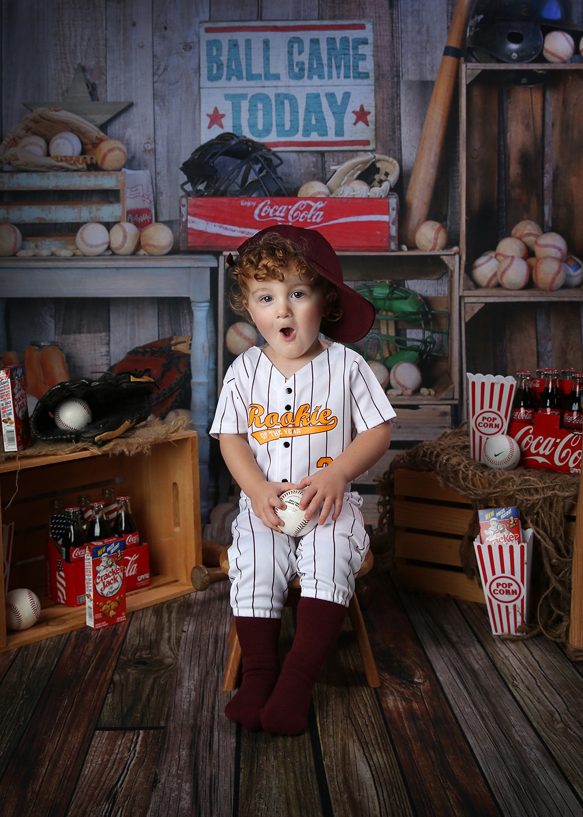 Maroon Pinstripe Baseball Outfit - EMBROIDERED Baseball Jersey and pants