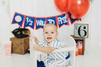 Royal Blue Pinstripe Baseball Outfit -  EMBROIDERED Baseball Jersey and pants